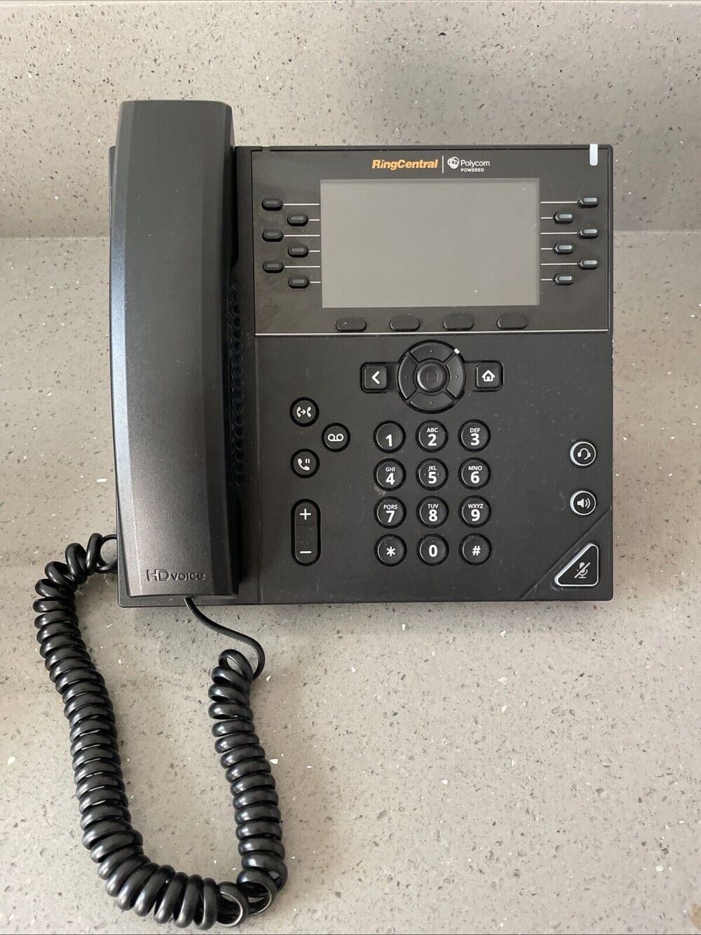 Polycom VVX 450 Ring Central Business VoIP Phone Black VVX450 Parts/Repair Only